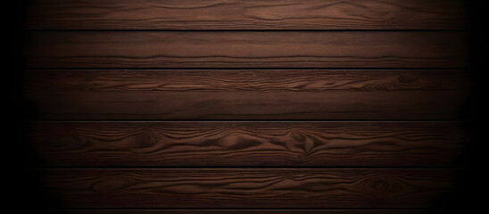 Close-up of a dark wood background with a visible wooden grain pattern