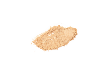 PNG, loose powder, isolated on white background.