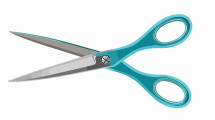 Vector scissors Flat vector isolated on white background