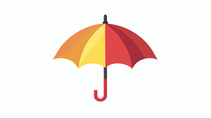 Basic Umbrella Icon flat vector isolated on white background