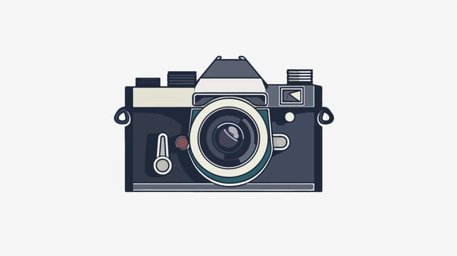 Camera logo icon template vector. Photography and wedd
