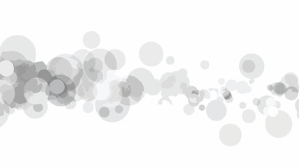 Abstract Bokeh white circle background flat vector 