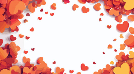Abstract Valentine days background frame Flat Vector