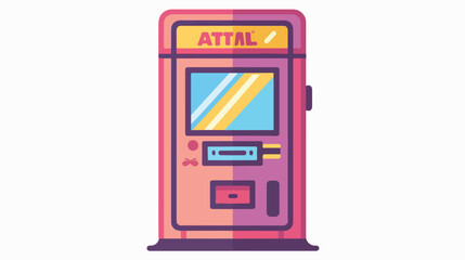 Atm machine Color Isolated Vector icon