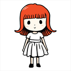 Illustration of the cute Girl