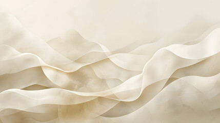 Closeup of beige linen with wave pattern, perfect for events in the rose family - obrazy, fototapety, plakaty