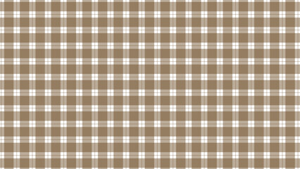 White and brown plaid pattern classic background