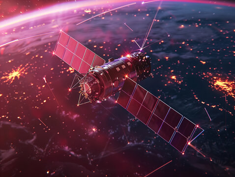 komet, sonde, raumfahrt, sender, satelit, sattelit, all, gestirn, nacht, himmel, vektor, astronomie, licht, abbildung, galaxie, da, sputnik, rk, gestirn, kunst, wissenschaft, disko, universum, satelli