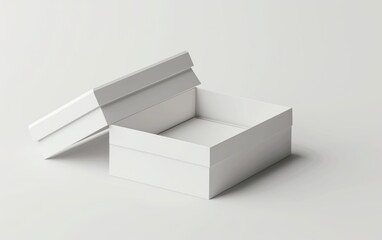 Packaging or box mockup. Empty blankk space 3d rendering object