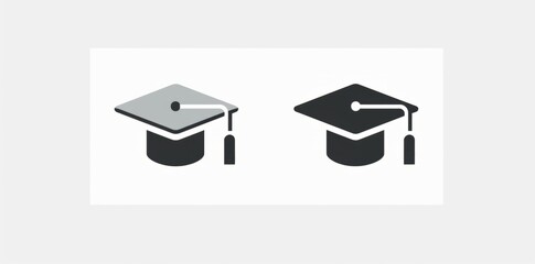 Bachelor's cap icon, Bachelor's icon, graduation icon