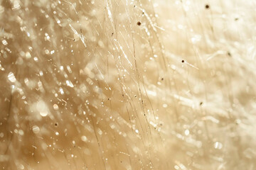 Blurred background. Gradient from gold to white with drops, lines and sparks.