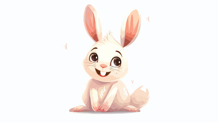 Bunny cute catroon character. For birthday baby shower