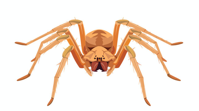 Camel Spider Isolated on White Background flat vector