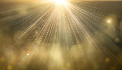 太陽光線。自然光。レンズフレア。ゴールド背景。Sun rays. Natural light. Lens flare. gold background.