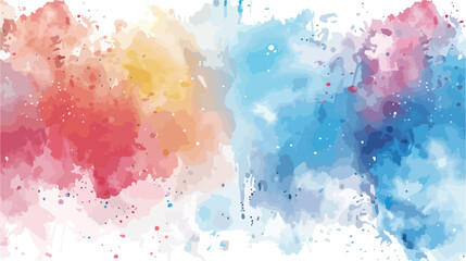 Colorful abstract watercolor texture with splashes 