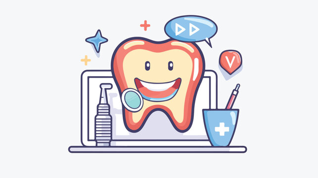 Dental Support Icon. Helpline and Support icon
