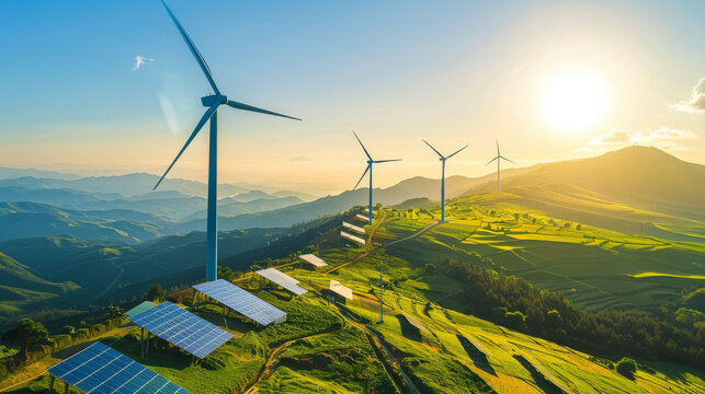 Renewable energy technologies such as solar panels and wind turbines offer sustainable solutions to address climate change and reduce reliance on fossil fuels