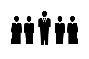 Business people icon silhouette