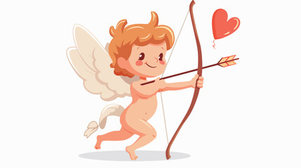 Cupid. Vector. Cartoon. Isolated art on white background