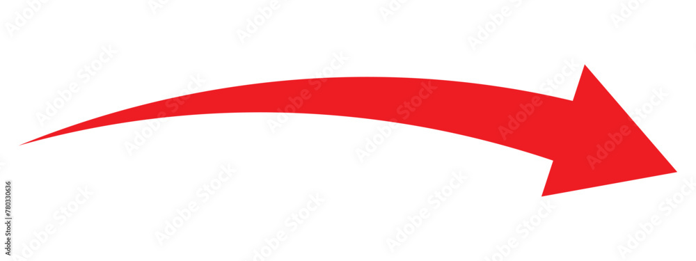Poster long arrows icon set. vector set of trendy long arrows left and right in flat style. black arrows ve