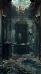 Captivating Remnants of Grandeur A Gloomy Rococo Mansion s Mysterious Depths Unveiled