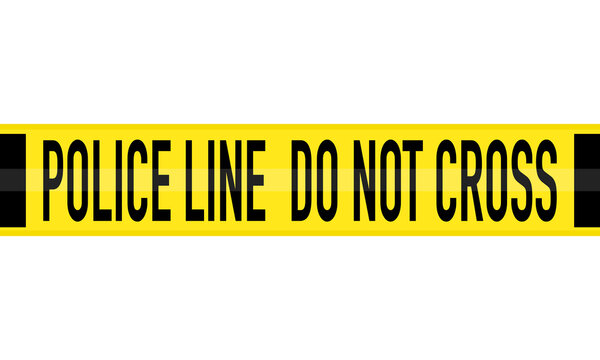 Yellow and black police line: Do Not Cross Barricade Safety Tape Signs. Accident alertness.