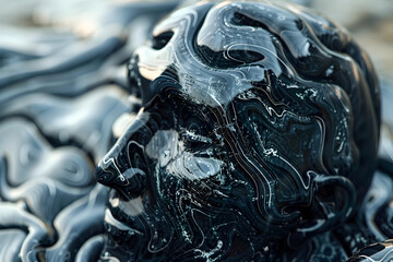 Cryptic Obsidian Psyche s Animated Brain in Ultra HD Photographic Style