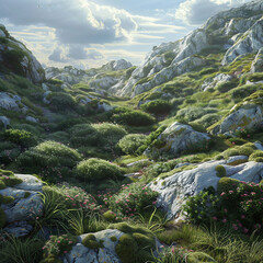 landscape in the mountains