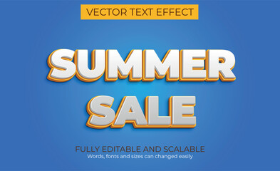 Summer Category Vector Text Effect Fully Editable