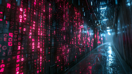 Cybercrime Extortion Fuels Underground Digital Markets in Cinematic Photographic Hyper - obrazy, fototapety, plakaty