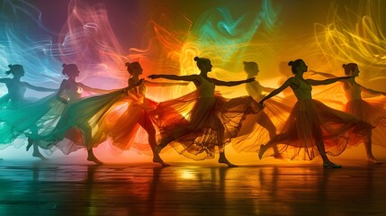 Agile Dancers in Vibrant Motion:Visualizing Adaptive Methodologies Through Captivating Choreography