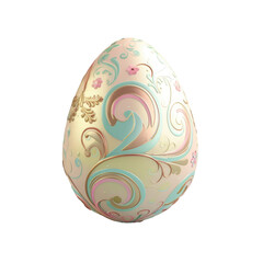 Beautiful patterned easter egg
