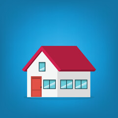 House or home, residential exterior, door, window. 