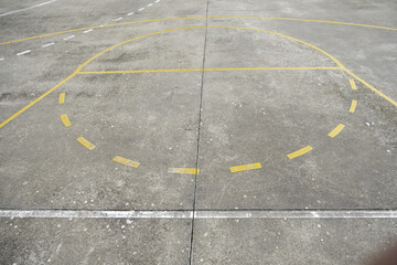 Lines on basketball court - 780338635