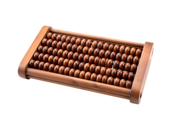 Wooden Abacus on White Background. On a White or Clear Surface PNG Transparent Background.
