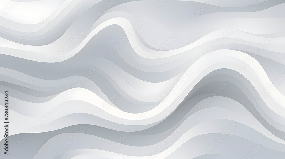 Poster digital white and gray wavy curve abstract graphic poster web page ppt background