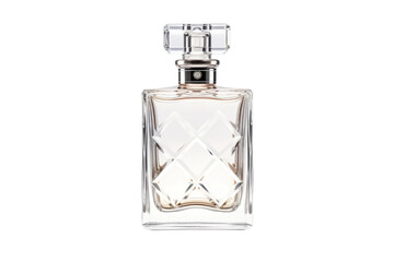 Elegant Perfume Bottle on White Background. On a White or Clear Surface PNG Transparent Background.