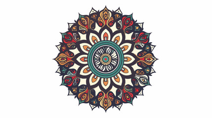 Circular pattern in form mandala art or round ornament