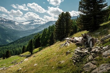 Alpine lake in South Tyrol
