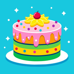 Delightful Designs Exploring Fun Cake Vectors for Your Creative Projects