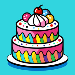 Delightful Designs Exploring Fun Cake Vectors for Your Creative Projects