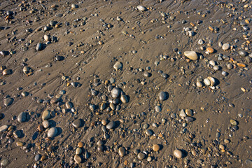 Closeup Texture of Rocks Along the Coastline at Ruby Beach in Olympic National Park, Washington...