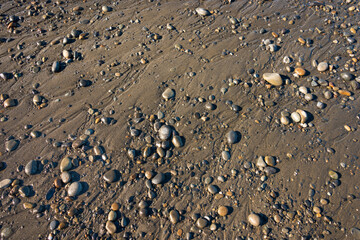 Closeup Texture of Rocks Along the Coastline at Ruby Beach in Olympic National Park, Washington State