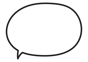 シンプルな円形フキダシ