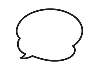 Fototapeta premium シンプルな吹き出し