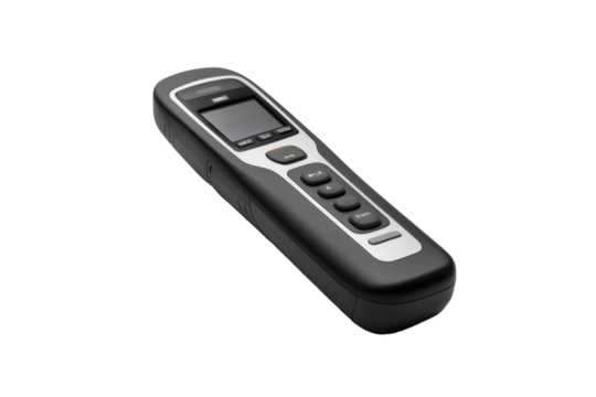 Close Up of Cell Phone on White Background. On a White or Clear Surface PNG Transparent Background.