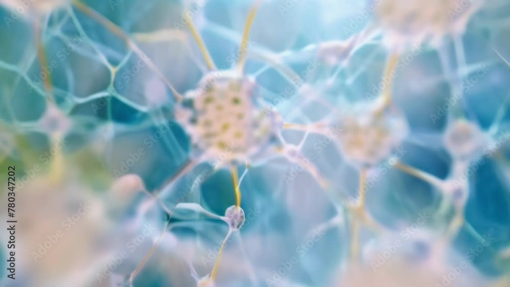 Poster a group of pollen grains stuck together forming a network of interconnected shapes and lines. . ai g