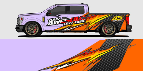 Fototapeta premium Truck wrap design vector