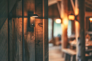 Residents in a rustic barn activate smart lighting and security systems, illustrating modern conveniences blending seamlessly with rural living.