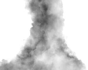 上に立ち上る煙の水彩風イラスト　背景　素材